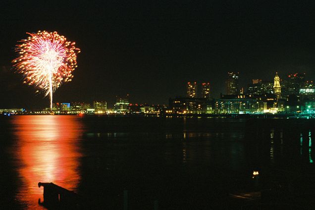 Boston First Night 2012 fireworks