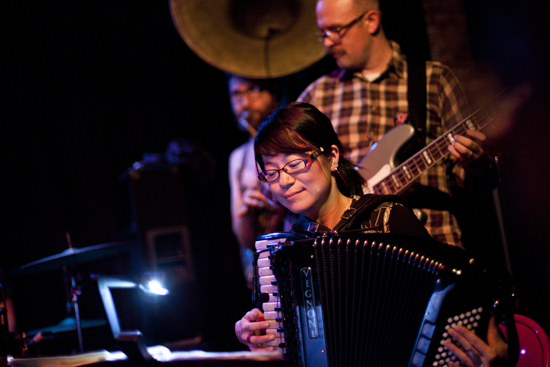 Marie Abe, Marié Abe, Debo Band, accordion, squeezbox, Boston University Assistant Professor of Music, ethnomusicology