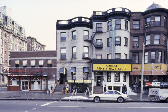 500 block of Commonwealth Ave, Kenmore Square 1983, Boston history