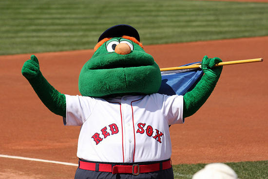 Boston University BU, Fenway Park, Boston Red Sox, Larry Cancro, Wally the mascot