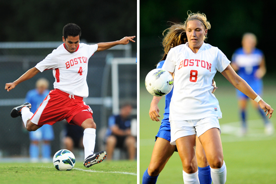 Boston University men's soccer, Boston University women's soccer, BU Terriers, Patriot League