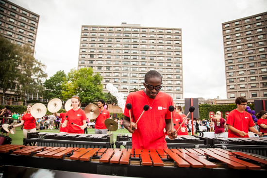 Boston University BU, annual Splash event, Cummington Mall, club sports groups organizations, student activities office SAO,