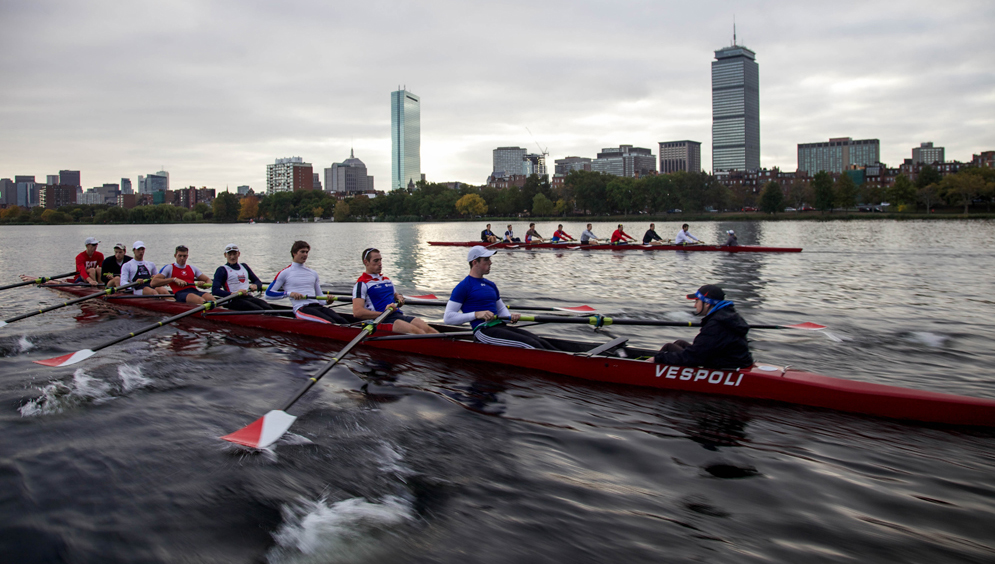 Boston University BU, mens crew team, Head of the Charles, Henley Royal Regatta, Vass Ragoussis, John Carter