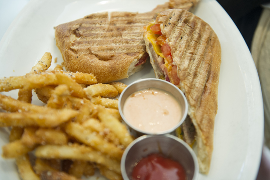 Boston University BU, lunch review, Cafeteria restaurant, Newbury Street, comfort food, french fries sandwiches