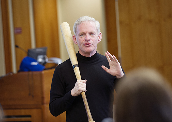Thomas Whalen steps up to the plate to talk about the integration of the major leagues in his CGS class History, Literature, Film, and Science of Baseball.