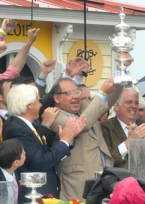 Ahmed_Zayat at the 2015 Preakness Stakes