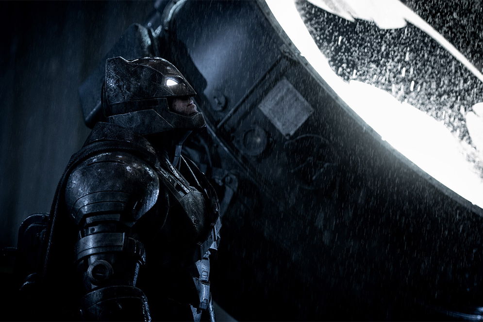 Ben Affleck as Batman in the movie Batman v Superman: Dawn of Justice