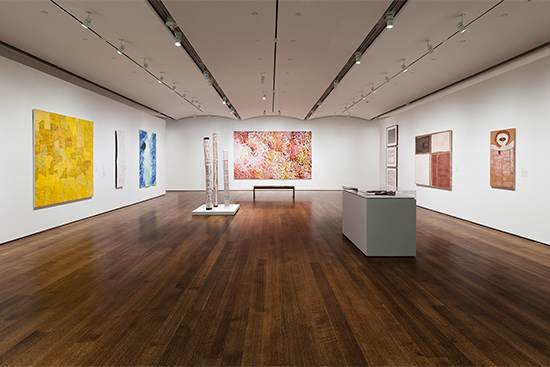 Everywhen: The Eternal Present in Indigenous Art from Australia exhibit at the Harvard Art Museums, Cambridge, MA