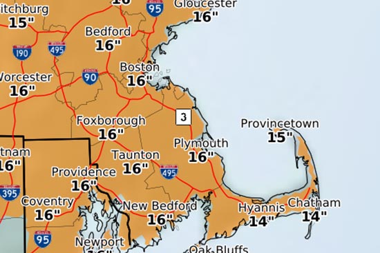 snow storm forecast, february 8, 2017