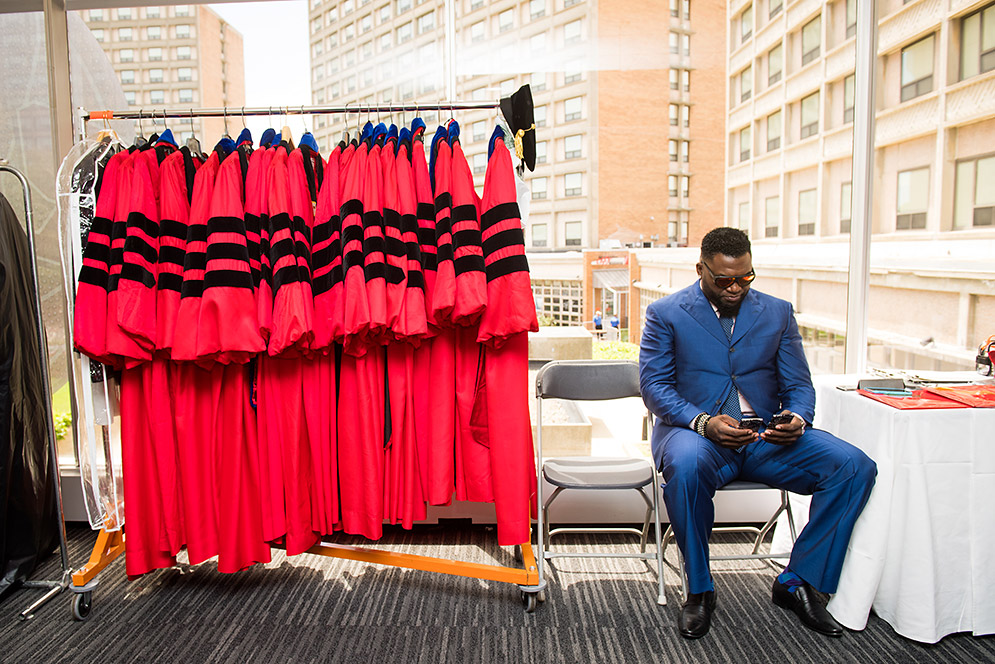 David Ortiz gets honorary degree at BU Commencement, BU Today