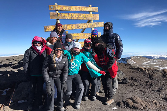 Students from BU and other schools reached the summit of Mount Kilimanjaro.