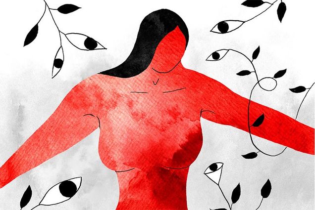 Illustration about innovative breast tumor imaging research