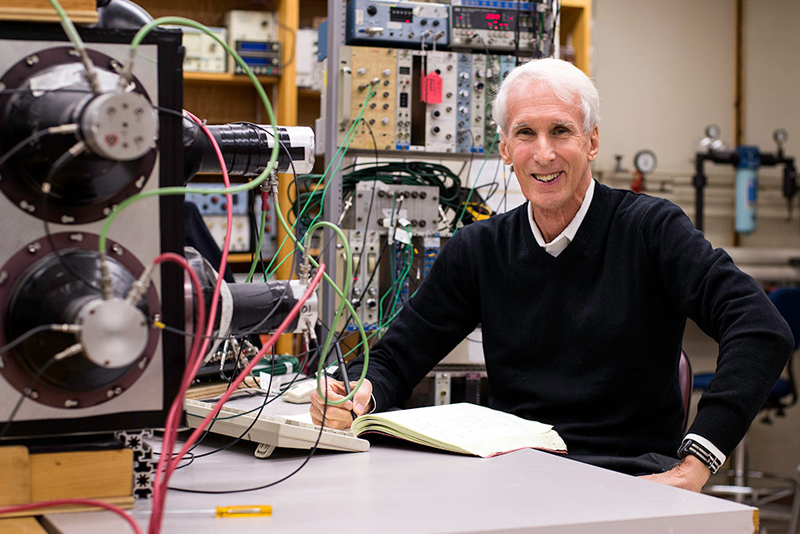 Larry Sulak, David M. Myers Distinguished Professor and College of Arts & Sciences chairman emeritus of physics at Boston University, and winner of the 2018 W.K.H. Panofsky Prize in experimental particle physics