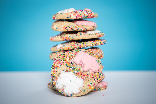 Stacked Animal Cracker Cookies