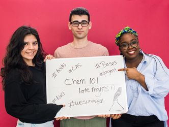 Chemistry students graduating with the Boston University Class of 2018