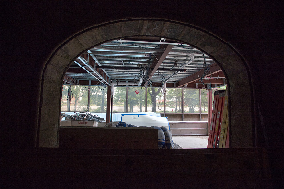 Construction of the Boston University Alumni Center at The Castle