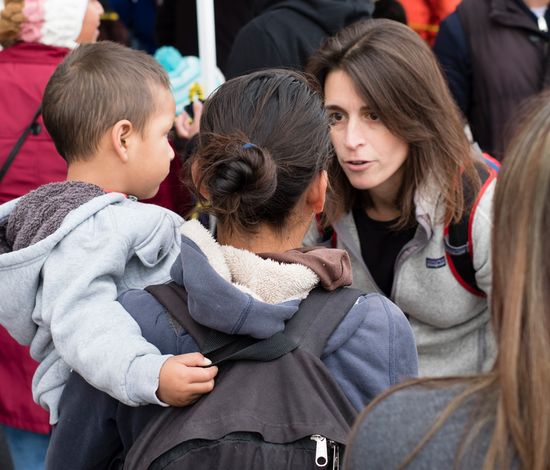 Sarah Sherman-Stokes explains the process for a mother and her child who are seeking asylum