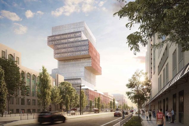 Architectural renderings for the new data science center