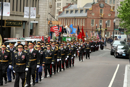 Hundreds of members of the Ancient and Honorable Artillery Company of Massachusetts will march from Faneuil Hall to the Boston Common and on to the Old South Church in the annual June Day Parade