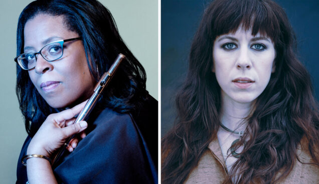 Portraits of composers Valerie Coleman and Missy Mazzoli