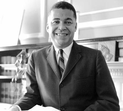 10/29/1963 -- Boston, Massachusetts Senator Edward Brooke in his State House Office October 29, 1963. Photo by Boston University Photography