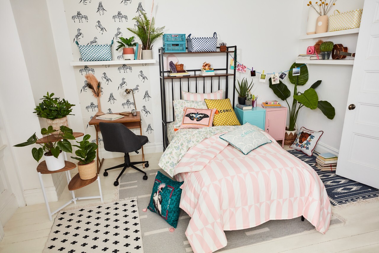 DIY Louis Vuitton plant wall  Fall bedroom decor, Cool dorm rooms