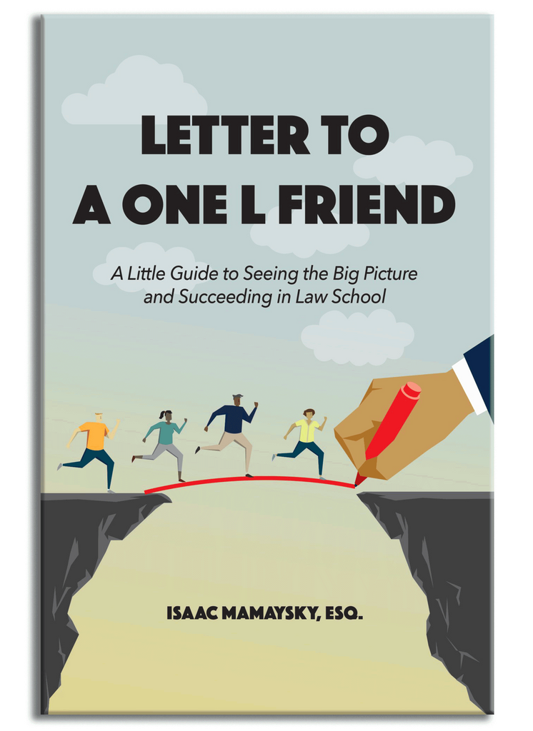 The book cover for "Letter to a One L Friend"