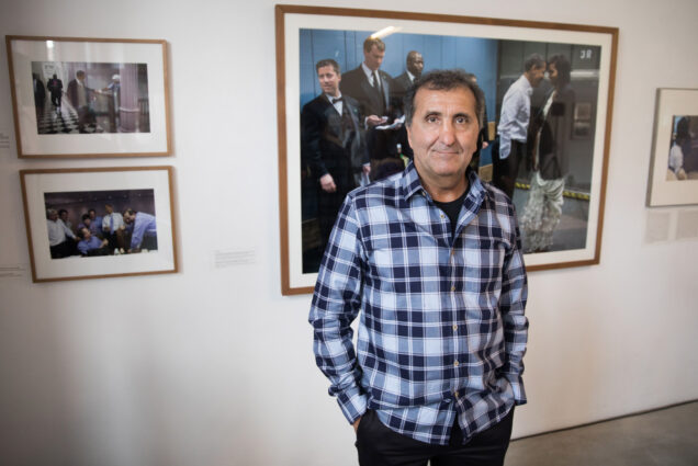 Pete Souza at an exhibit of his photos in Germany in 2018.
