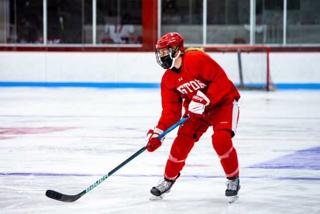Jesse Compher (SHA ‘21) captains the BU women’s team, having finished second on the team in goals each of the last two seasons.