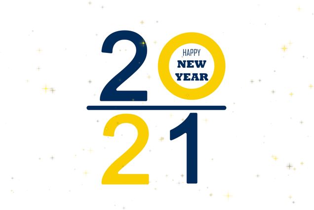 Happy New Year 2021 illustration