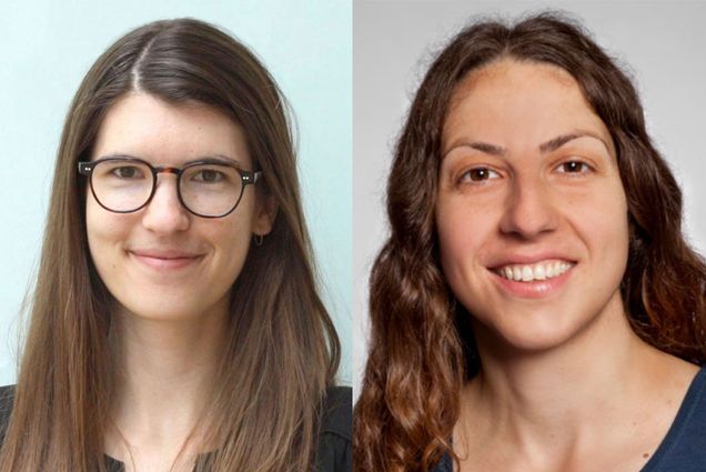 A composite of headshots of Laura Lewis and Alina Ene