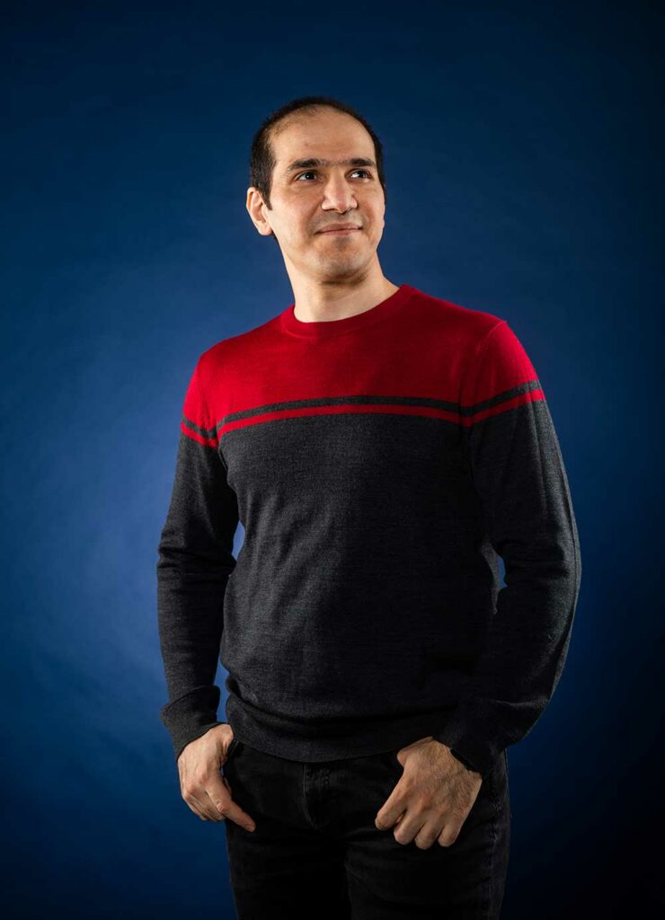 Portrait of Vahid Azadeh-Ranjbar, lecturer in Computer Science at Boston University College of Arts and Sciences