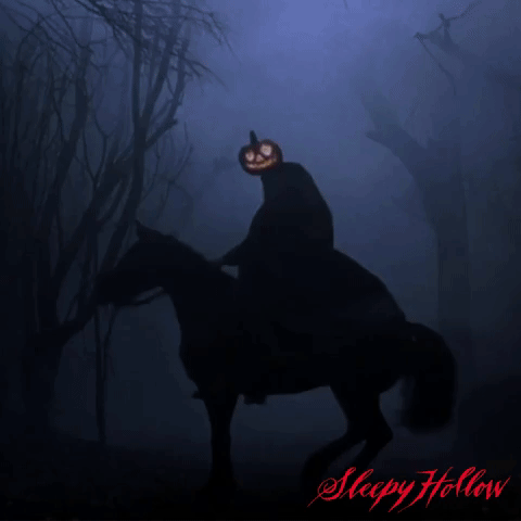 Sleepy Hollow headless horseman gif
