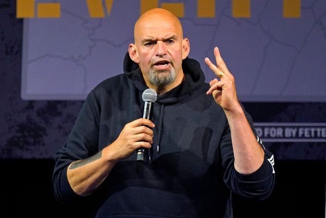 Pennsylvania Lt. Gov. John Fetterman, the Democratic nominee for the state's U.S. Senate seat. Fetterman agreed to an Oct. 25 televised debate against his Republican rival, Dr. Mehmet Oz. (AP Photo/Gene J. Puskar, File)