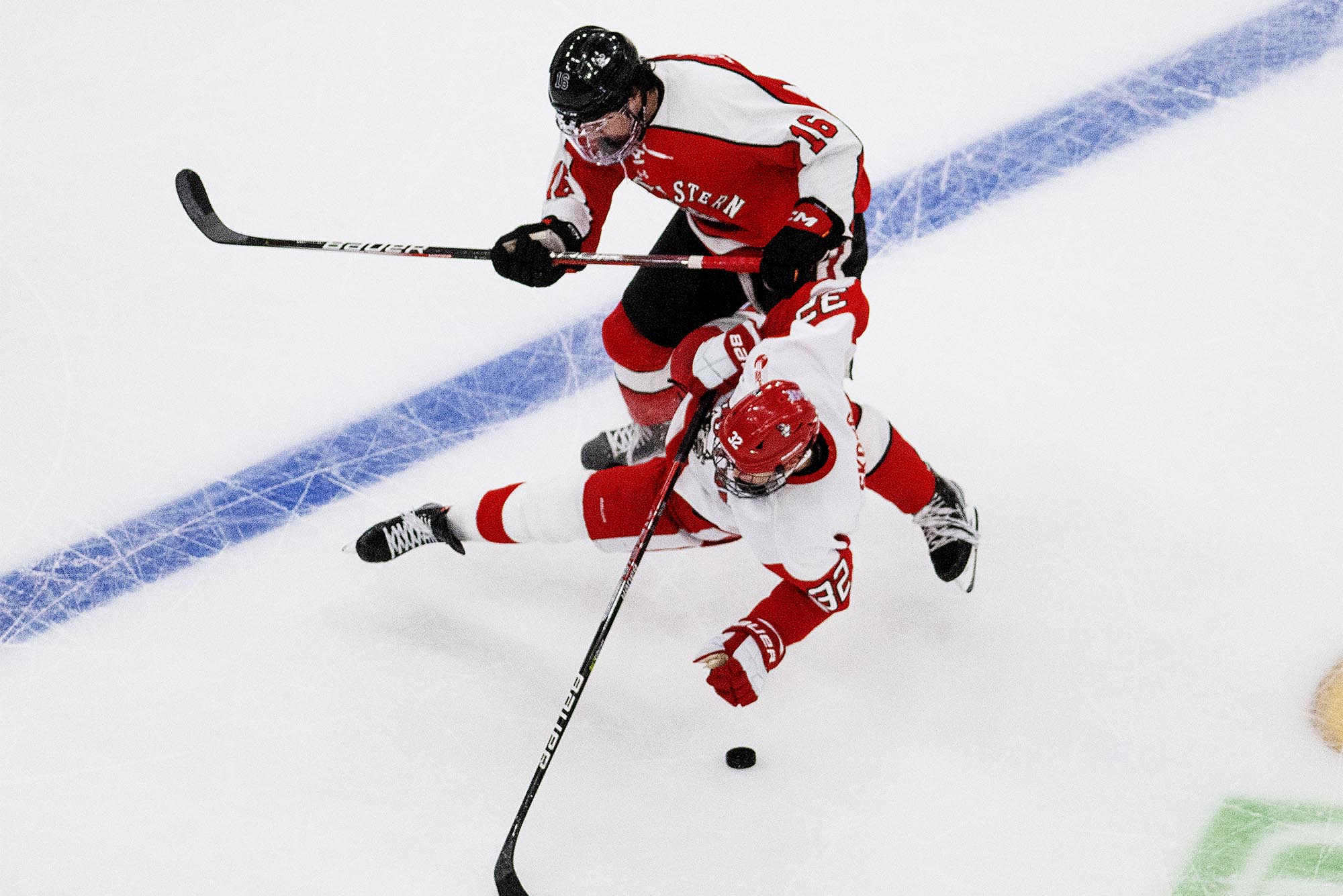 Boston University men, off the ice as a team for more than a month