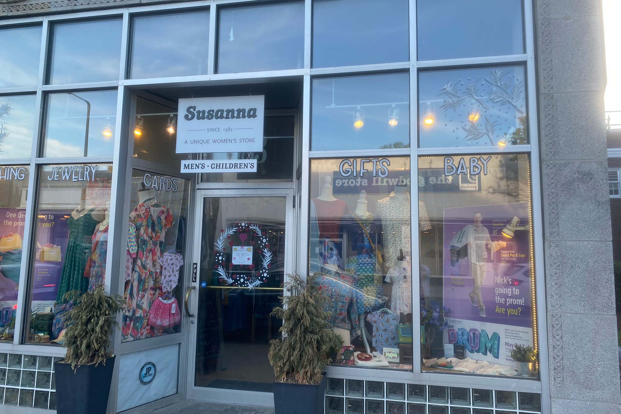 Photo: The exterior of Susanna, a clothing store in Jamaica Plain