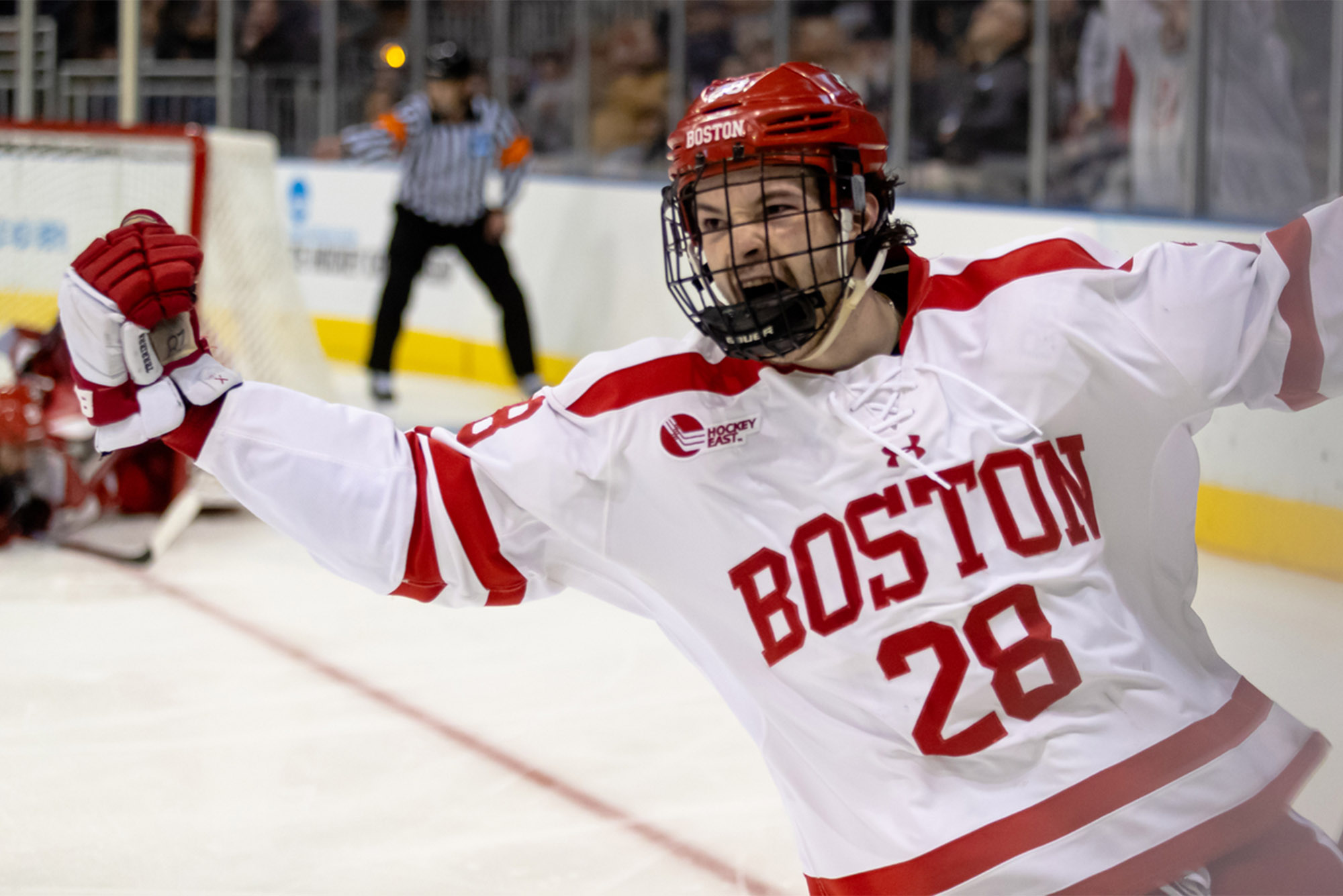 Men's White Boston University Hockey Jersey