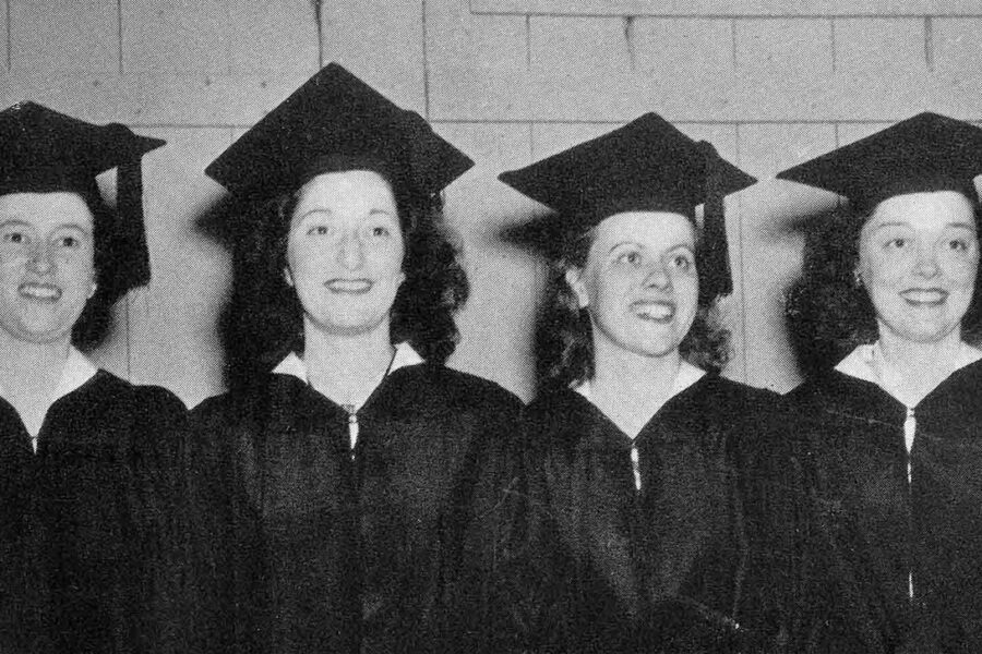 vintage college graduation