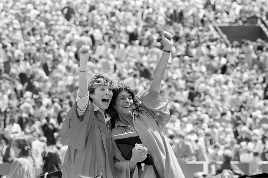 Vibrant music festival crowd in the year 1967