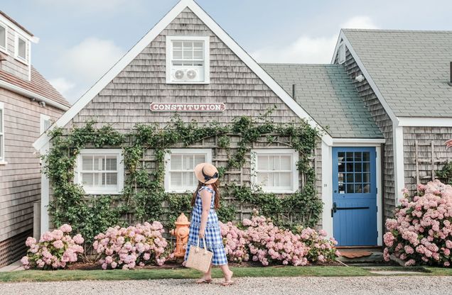 Nantucket hydrangeas are worth seeing in the summer. Photo Courtesy of New England Wanderlust blogger, Sam.