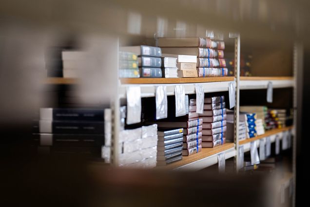 Photo: Books line the shelves at BU Campus Store.