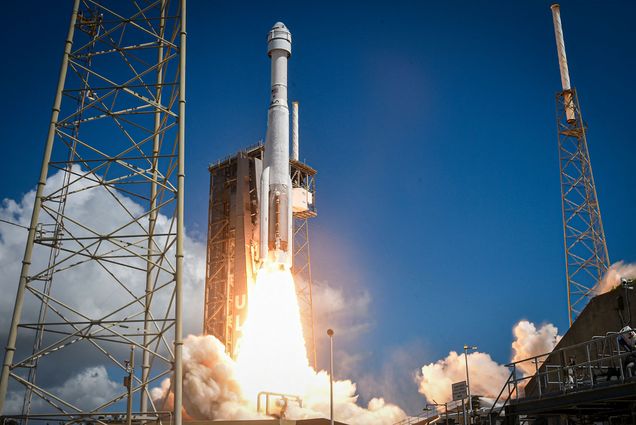 Photo: A picture of Boeing’s Starliner spacecraft being launched on a rocket to space