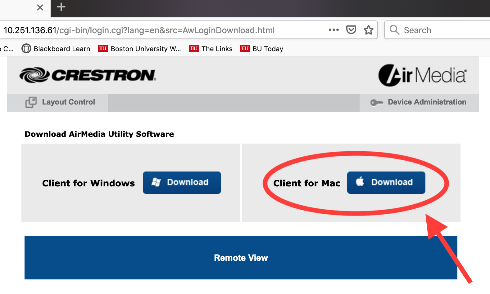 crestron airmedia download for mac