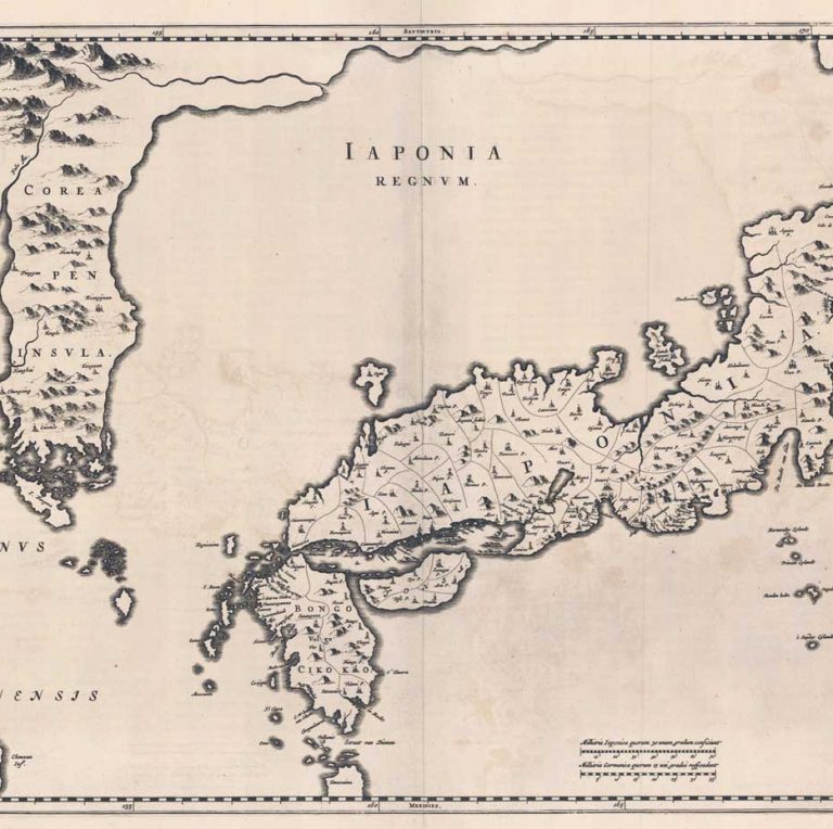 Kingdom Of Japan Map Blaeu 768x764 