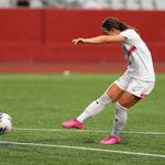 Photo: Giulianna Gianino (Sargent’26) during a game against Northwestern at Nickerson Field August 15.