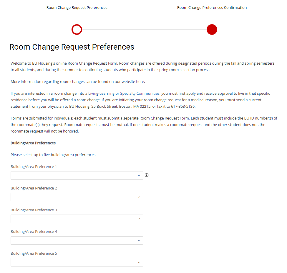 Room Change Requests Walkthrough Housing