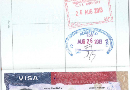 US Port of Entry Stamp