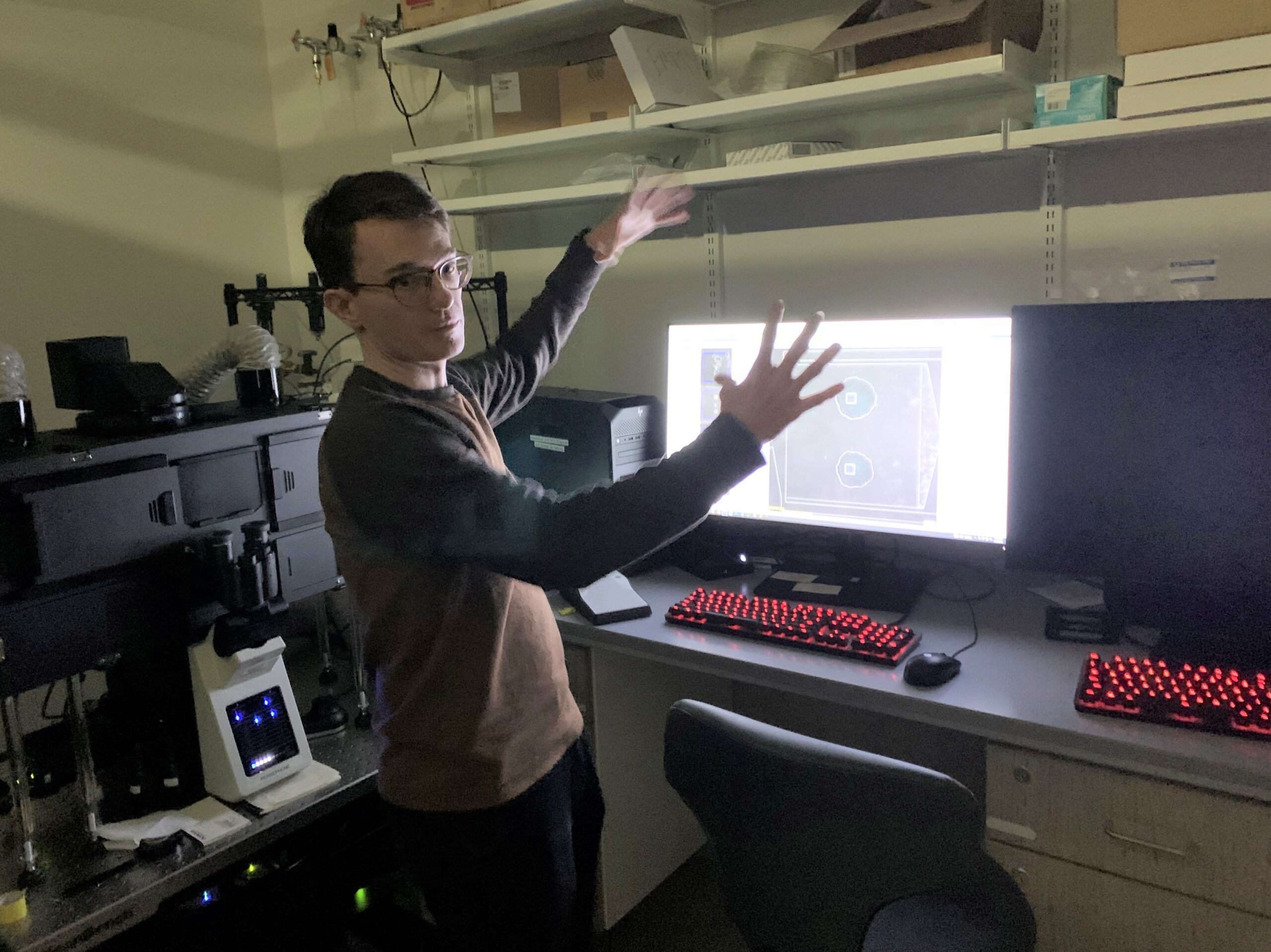 Joe Larkin in his lab