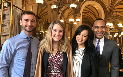 BU Law students Patrick Leisure, Celeste Peay, Liana Newton, and Jonathan Allen
