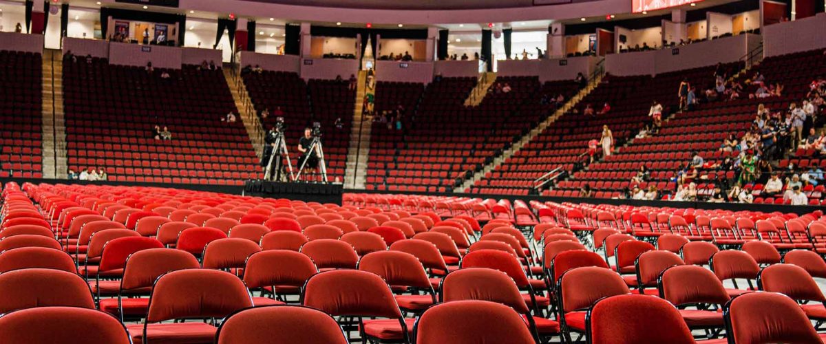 An image of an empty Agganis Arena